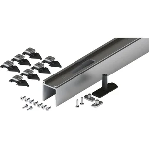 HAWA-Junior 80/100 Pocket Montageset Wandtasche L=2500 mm silber