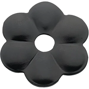 Zierrosette (Pfettenscheibe) ø 80x4 mm, Bohr-ø 17 mm, schwarz pulverbesch. (C)