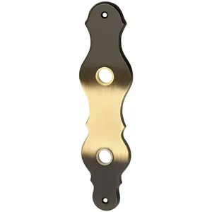 MARCHESI Langschild LÖFFELFORM - WC 90, Messing patiniert