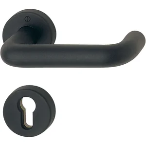 Drückergarnitur PARIS auf Rosetten, PZ, 40 - 66, Kunststoff schwarz