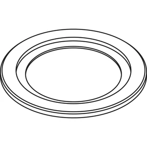 Rosette zu Bodenhülse HAWA, Messing verchromt