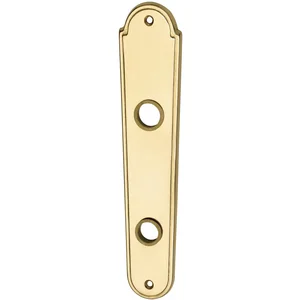 MARCHESI Langschild LÖFFELFORM/POSTHORN - WC 90, Messing poliert