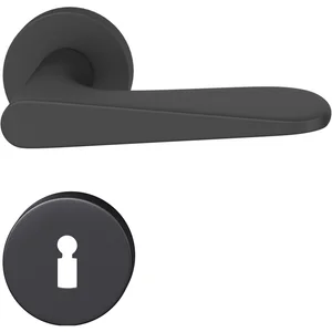 FSB Drückergarnitur 12 1144 ASL auf Rosette BB, schwarz matt