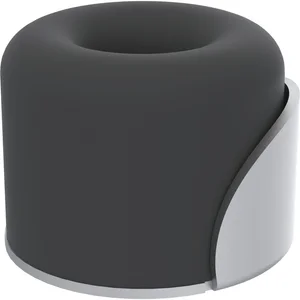 KWS Bodentürpuffer 2015 ø 40 mm, Stahl silber lackiert