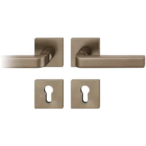 FSB Drückergarnitur 12 1004 ASL auf Rosette PZ, Bronze dunkel patiniert