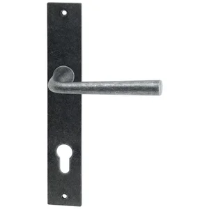 HALCÖ Drückergarnitur SÖLL - auf Schild PZ 88, TS-50, schwarz passiviert