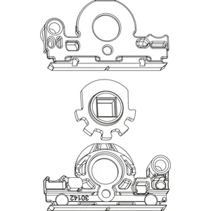 MACO Reparaturset für Getriebekasten Ersatzgetriebenuss Dornmaß 15 mm