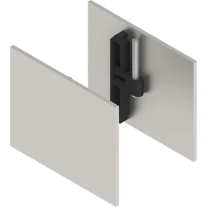 HELM GT-S 150 Abdeckkappen-Set klemmbar für Seitenteil Edelstahl-Effekt