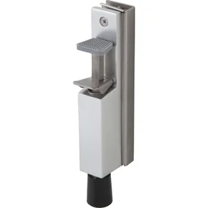 Türfeststeller 1133 für Glastüren, Hub 30 mm, 212 x 36 mm, Alu silber eloxiert