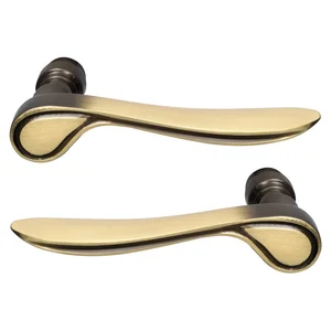 MARCHESI Drückerpaar KÖLN - Messing patiniert