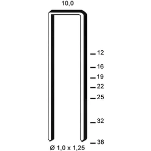 ALSAFIX Klammern Type G 32 mm aus Stahldraht verzinkt (2600 Stück)