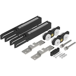 HELM 140 Beschlagset Holz mit Einzugsdämpfung beidseitig ohne Laufschiene