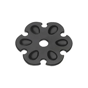 Zierrosette (Pfettenscheibe) ø 80x4 mm, Bohr-ø 13 mm, schwarz pulverbesch. (A)