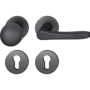 FSB Wechselgarnitur 12 1106 ASL auf Rosette, Aluminium schwarz matt