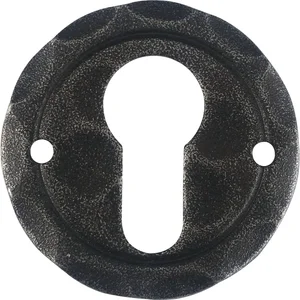 HALCÖ Zylinderrosette SILL - PZ, ø 50 mm, verzinkt schwarz passiviert