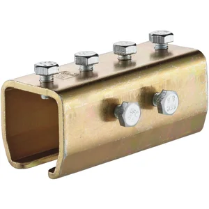 Verbindungsmuffe HELM 1303, Schraube M8 x 16 mm, Stahl verzinkt, gelb