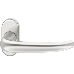 FSB FH-Rahmentürdrücker 09 1023 Hochhaltefeder B ovale Rosette Aluminium silber