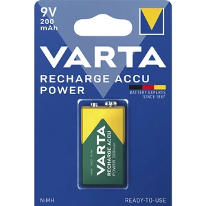VARTA Batterie Recharge Akku Power 6F22 9 Volt 200 mAh (1 St)