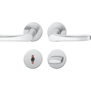 FSB Drückergarnitur 12 1106 ASL auf Rosette WC, Edelstahl matt