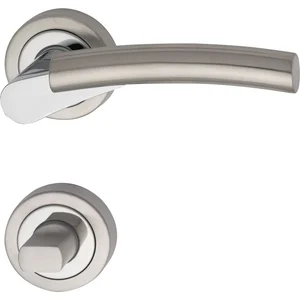 MARCHESI Drückergarnitur MIND - auf Rosette WC, Zamak verchromt/vernickelt matt