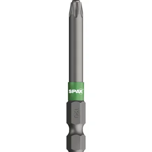 SPAX Bit-Einsatz T-Star 1/4"sechskant T20/50 mm Zapfenführung, Inhalt 5 Stück