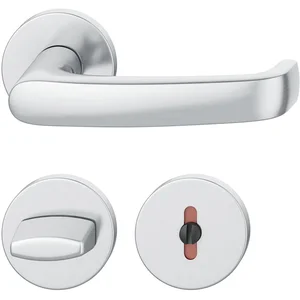 FSB Drückergarnitur 12 1045 ASL auf Rosette WC, Edelstahl matt