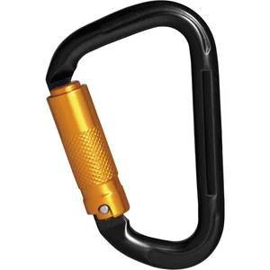 KRATOS Karabiner Aluminium keylock schwarz Öffnungsweite 19,5 mm