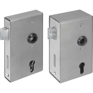 AMF Spezialschloss für Stahlkonstruktionen 140U, PZW, Kastenst.50mm,Stahl blank