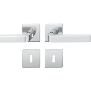 FSB Drückergarnitur 12 1004 ASL auf Rosette BB, Edelstahl matt