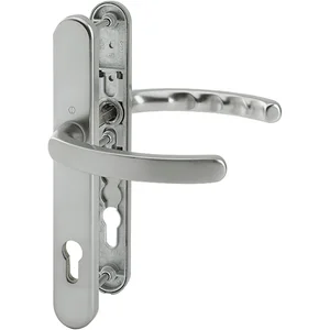 Drückergarnitur LUXEMBOURG - auf LS PZ88, TS 67 - 72 mm, Edelstahl Effekt