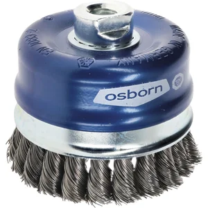OSBORN Topfbürste 90 x 32 mm Stahldraht gezopft M14