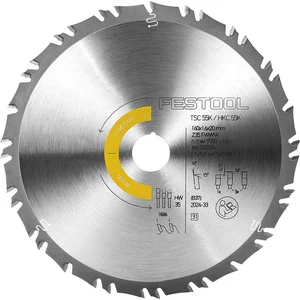 FESTOOL Universal Kreissägeblatt HW ø 160 x 1.6 x 20 Zähne 35 Wechsel-/Flachzahn