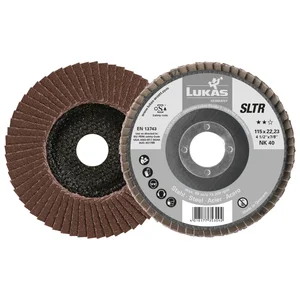 LUKAS Schleiflamellenteller SLTR Normalkorund ø 115 mm Korn 40