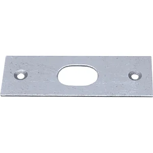 Riegelschließblech gerade, mit ovalem Loch, 75 x 26 mm, verzinkt