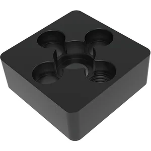 FATH Fussplatte verschraubbar 40 x 40 mm schwarz M10