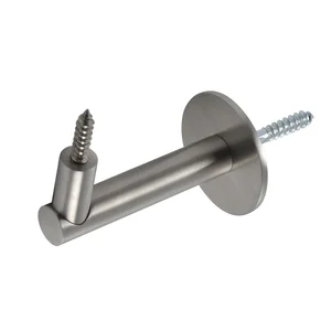 Handlaufträger Rosetten ø 50 mm, Wandabstand 75 mm, Edelstahl matt