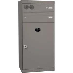 RENZ Paketkasten QUBO - XL, mit Sprechfeld, Graualuminium