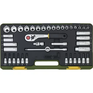 PROXXON Steckschlüssel-Satz 3/8"vierkant mit Umschaltknarre 47-teilig