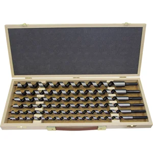 FISCH Schlangenbohrer-Kassette Länge 460 mm 6-teilig in Holzkassette