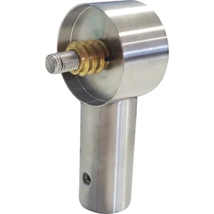 KWS Endstütze RS - gerade Rundrohr, für Holzrohr, 40mm, Edelstahl