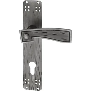 SCHÖSSWENDER Drückergarnitur ELGA - auf Schild PZ 88, schwarz passiviert