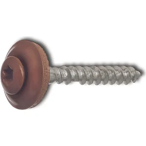 Spenglerschraube 4.5x 45 TX20 Edelstahl A2 Kopf beschichtet RAL8004 kupferbraun