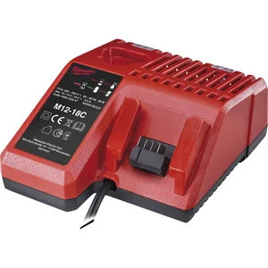 MILWAUKEE Ladegerät M12-18 C für 12, 14,4, 18 Volt Li-Ion Akkus