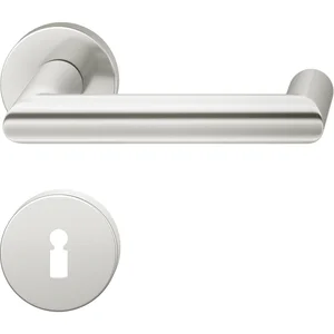 FSB Objekt Drückergarnitur 72 1016 AGL auf Rosette BB, silber eloxiert