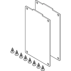 Abdeckung stirnseitig HAWA-Frontslide 60/A,60/matic,f.Deckenbefest. silber elox.