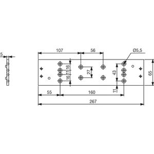 DORMAKABA Montageplatte TS 91, silber