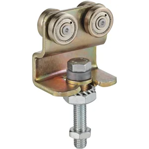 Rollapparat HELM 186 zweipaarig mit Drehlager, Stahl verzinkt, gelb