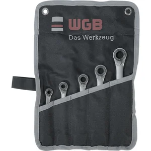 WGB Doppelring-Ratschenschlüsselsatz 295 RT/5 in Rolltasche 5-teilig