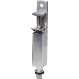 Türfeststeller 1037 mit Bodenbüchse Hub 30 mm, Aluminium silber elox./ Edelstahl