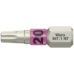 WERA Bit-Einsatz 867/1 HF 1/4" sechskant TX 20/25 mm Torx®